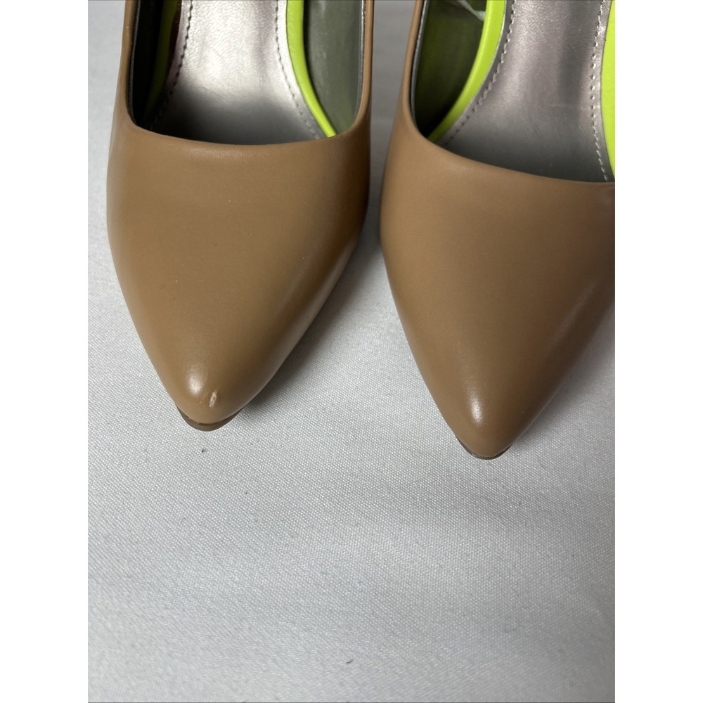 Worthington Women 7 Tan Pointed Toe Stiletto Pump Slip On Shoe 299 - Picture 5 of 11